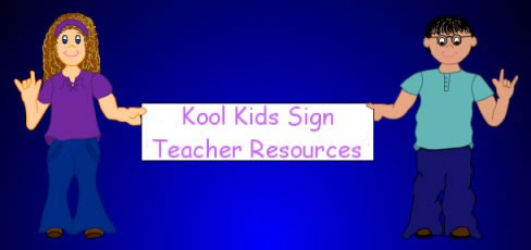 Kool Kids Sign Teacher Resources Newsletter graphic
